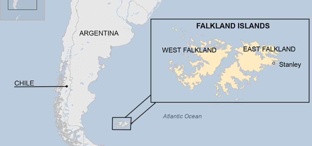 Falkland Islands' vast Exclusive Economic Zone (EEZ) and high seas areas,