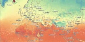 Global heat map and weather data integration for maritime situational awareness in Trackwell VMS.